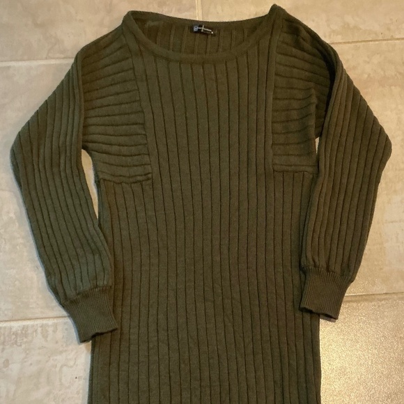 PRETTYGARDEN Ribbed Sweater Dress M Bodycon Preppy Pencil Chic Fall Classic - Picture 1 of 5
